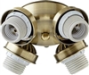 Quorum 4LT FLSHFT CFL LK/HW- Antique Brass