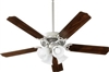 Quorum Capri 9 4XLED FALAB Fan- Satin Nickel