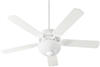 Quorum Capri 8  2XLED STN OPL Fan- Studio White