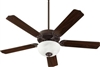 Quorum Capri 8  2XLED FALAB Fan- Toasted Sienna