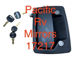 17217-02 Trimark RV Entrance Door Exterior Paddle ONLY with Deadbolt, Keys included, Model 30-900 - 36283-07 (Read Description Before Ordering)