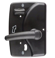 21396-02 Trimark RV Black Door Interior Handle Plate Only Model 30-900