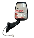 713956 Velvac Rv Black Passenger Mirror Heated Remote Controlled