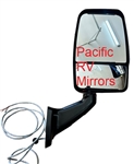 713986 Velvac Rv Black Passenger Mirror Heated Remote Controlled