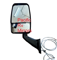 713987 Velvac Rv Black Driver Side Mirror Heated Remote Controlled