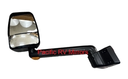 714289 Velvac RV Black Driver Mirror 7" Radius Base, 14" Arm with Turn Signal