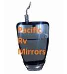 714652 Velvac Black MIRROR HEAD ONLY with Triple Glass - INVERTED