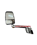 714751 Velvac RV Chrome Driver Mirror 10" Radius Base/Flat w/ 5 Degree Tilt, 10" Arm with Turn Signal