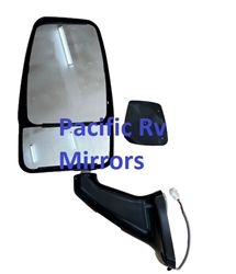 714881 Velvac Rv Black Driver Side Mirror Heated Remote Controlled