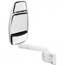 714927 Velvac RV White Driver Mirror 9" Radius Base, 14" Arm