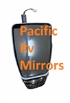 715140 Velvac Rv White Passenger Inverted Mirror Head