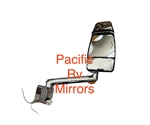 715382-4 Velvac RV Chrome Passenger Mirror 15" Radius Base, 10" Arm with Turn Signal