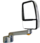 715472 Velvac 2030 System, Chrome, 17" Lighted Arm, Passenger Side, 9 Radius Base