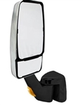 715637 Velvac RV Chrome/Black Driver Mirror