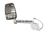 715761 Velvac RV White Driver Mirror 9" Radius Base, 14" Arm with Turn Signal