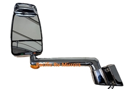 719209 Velvac Rv Chrome Driver Mirror Special Radius Base 17" Lighted Arm