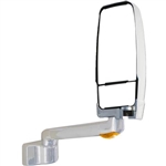 719494 Velvac Rv Chrome Passenger Mirror 17" Lighted Arm 0803 Base