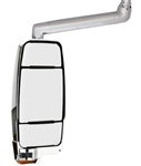 719525 Velvac Rv Chrome Inverted Driver Mirror 8" Arm