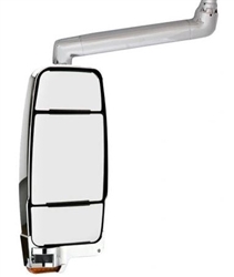 719525 Velvac Rv Chrome Inverted Driver Mirror 8" Arm