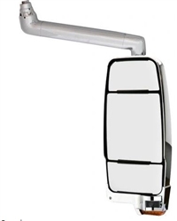 719526 Velvac Rv Chrome Inverted Passenger Mirror 17" Arm