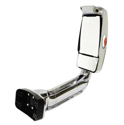 Velvac 720104 Passenger Chrome Mirror 2030XL Assembly With Euromax Mirror Heads and Camera