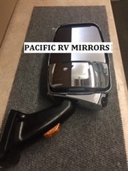 720476 Velvac Rv Chrome/Black Passenger Mirror with Camera