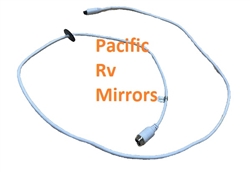 7452380 White JSL Camera Cable for Velvac Mirrors