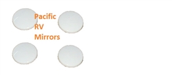 748328 Velvac Rv White Round Screw Cap Covers