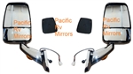Velvac RV  Chrome Mirror Set - Turn Signal W/ Wire Kit & Switch