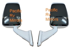 Velvac RV White Mirror Set Non-Powered Easy Install