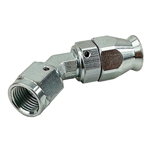 Performance World 204516 6AN Steel PTFE 45 Degree Forged Hose End. Use with 200006 or 210006 Hose ONLY.