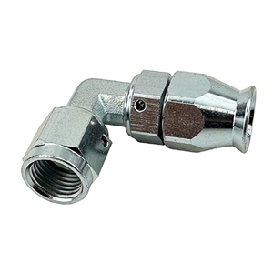 Performance World 209016 6AN Steel PTFE 90 Degree Forged Hose End. Use with 200006 or 210006 Hose ONLY.