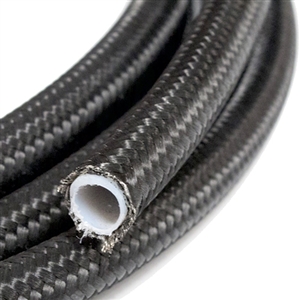 Performance World 210008 2100-Series 8AN Black Nylon over Braided Steel PTFE Hose. Sold per foot. NHRA Accepted. Use  with PTFE specific hose ends only!