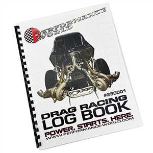 Performance World 230001 Drag Racers Log Book