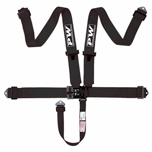 Performance World 270600 SFI 16.1 5-Point Latch-Link Racing Harness. Black. NHRA Accepted.