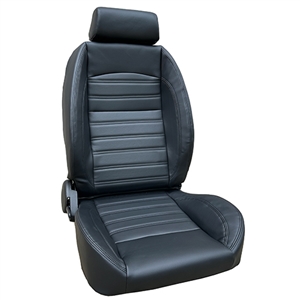 Performance World 282000 TouringSeat2 Black Synthetic Leather Seats. Pair