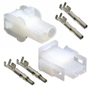 Performance World 320602 2-Pin Molex MLX Connectors 1/pk. Includes male, female and pins.