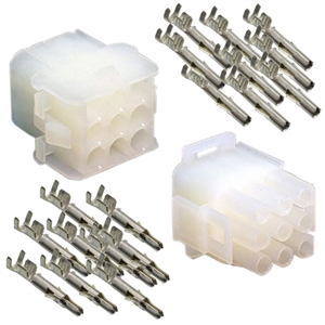 Performance World 320609 9-Pin Molex MLX Connectors 1/pk. Includes male, female and pins.