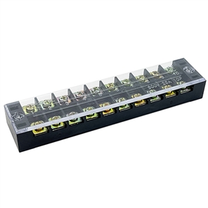 Performance World 321410 20-pin terminal distribution block with cover. 25A rated.