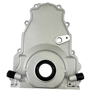Performance World 362002 Turbo Aluminum LS GenIV Timing Cover w/10AN Oil Drains. Includes seal.