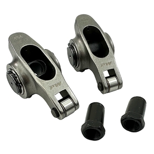 Performance World 371218 SS Series Stainless Steel Roller Rocker Arms with Needle Bearing Roller Tips. Fits SB Ford 1.60 Ratio with 7/16" studs.