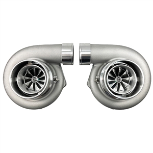 Performance World 396462083B-2 Boost by PWTurbo Symmetrical Twin 6462 Billet Wheel Turbochargers 0.83 A/R. Set of 2.