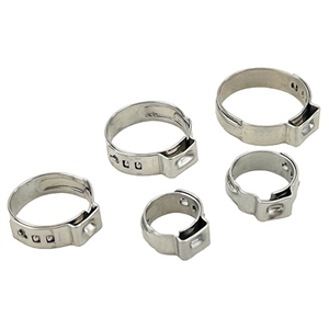Performance World 479133 13.3mm W4 304 Stainless Steel Pinch Clamp. 5/pk.