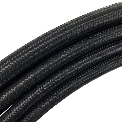 Performance World 500006 5000-Series 6AN Braided Black Nylon/Stainless  Steel Hose. NHRA Accepted. Sold/ft.