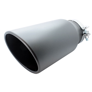 Performance World 507015BK T304 Stainless Steel Black Coated Exhaust Tip. 5.00" inlet, 7.00" outlet, 15" long