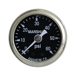 Performance World 5660 0-60PSI EFI Fuel Pressure Gauge. 1/8" npt.