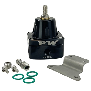 Performance World 644306 6AN 25-95PSI Billet EFI Adjustable Fuel Pressure Regulator