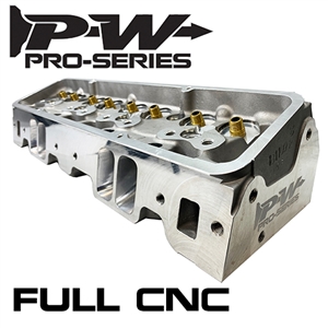 Performance World 65210R PWHeads PRO210R Pro-Series Full CNC 209cc Aluminum Cylinder Heads Bare (pair) Fits SB Chevrolet 302-400