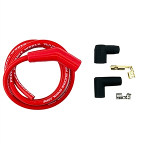 Performance World 692136 RapidFire 8.5mm 135 Degree Boot Universal Ignition Wire. Red. Single.