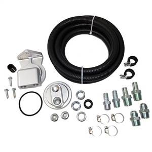 Performance World 83285 Universal Engine Oil Filter Relocation Kit. Fits Ford and some GM & Import applications.